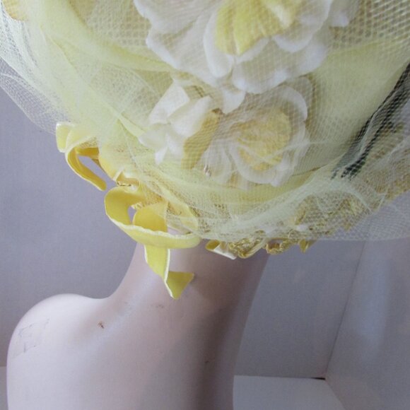 SALE Extravagant Bouffant or Bubble Hat Lemon Yellow main image 10